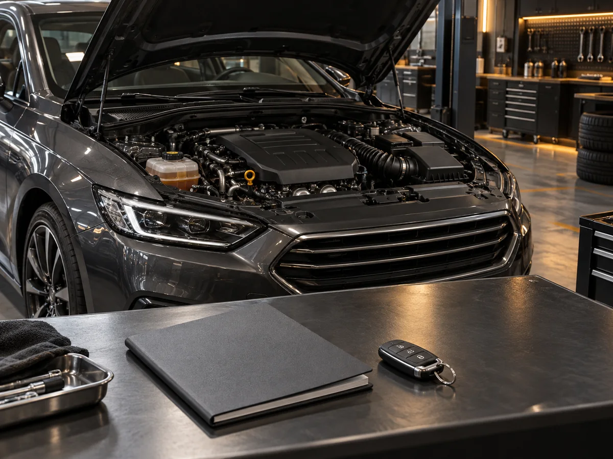 Manufacturer warranty booklet and service records