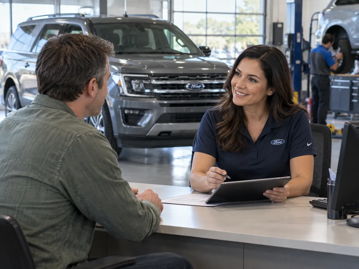 Ford repair order and service paperwork