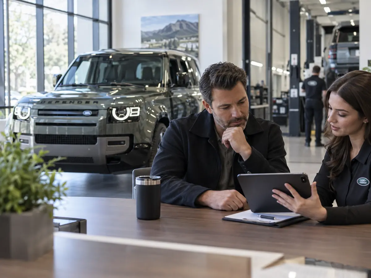Land Rover repair order and service paperwork