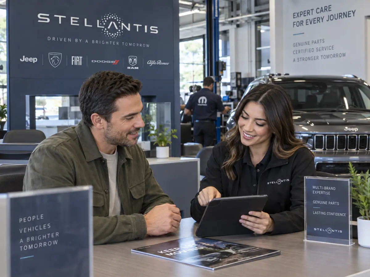 Stellantis repair order and service paperwork